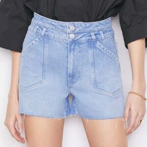 FRAME Double Button Denim Short - 25